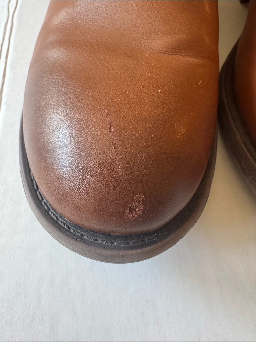FRYE AND CO. Brown Cormac Ankle Booties with Buckle Strap